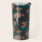 Moody Mushrooms and Pinecones Travel Mug Gallery Image 2