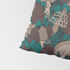 Moody Mushrooms and Pinecones Pillow Sham Gallery Image 4