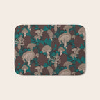 Moody Mushrooms and Pinecones Bath Mat Gallery Image 1
