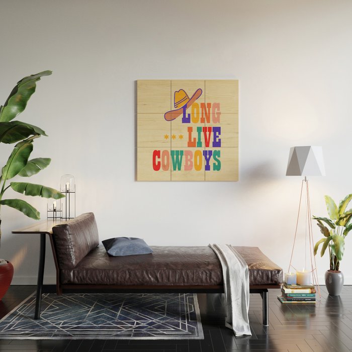 LONG LIVE COWBOYS Wood Wall Art Gallery Image 2