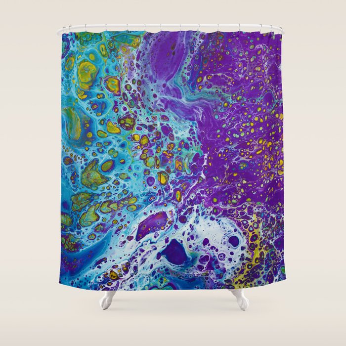 Purple Burn Shower Curtain Gallery Image 1