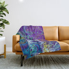 Purple Burn Throw Blanket Gallery Image 1