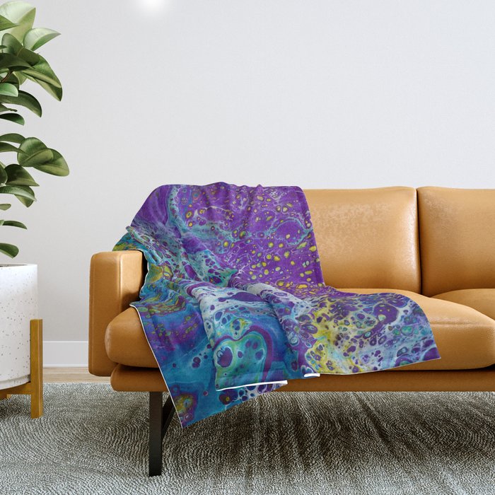 Purple Burn Throw Blanket Gallery Image 1