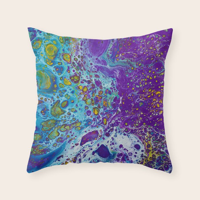 Purple Burn Throw Pillow Gallery Image 1