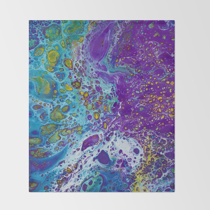 Purple Burn Throw Blanket Gallery Image 2