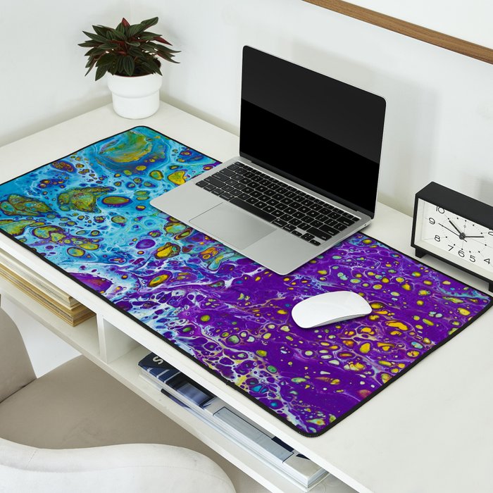 Purple Burn Desk Mat Gallery Image 2