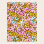 Tie Dye Flower Print Poster Gallery Image 4