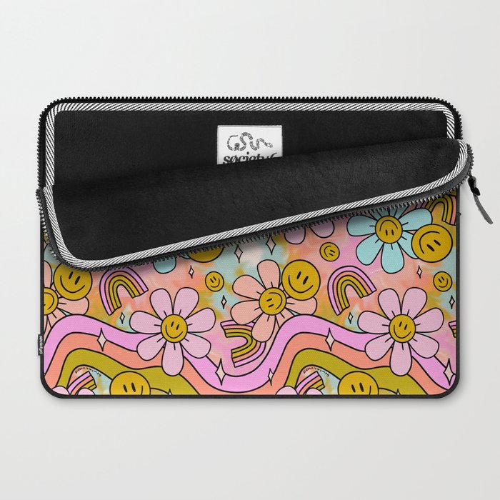 Tie Dye Flower Print Laptop Sleeve Gallery Image 2