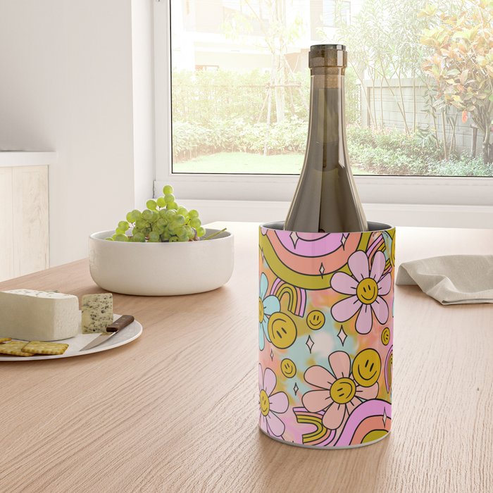 Tie Dye Flower Print Wine Chiller Gallery Image 4