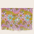 Tie Dye Flower Print Wall Hanging Gallery Image 1
