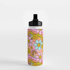 Tie Dye Flower Print Water Bottle Gallery Image 2