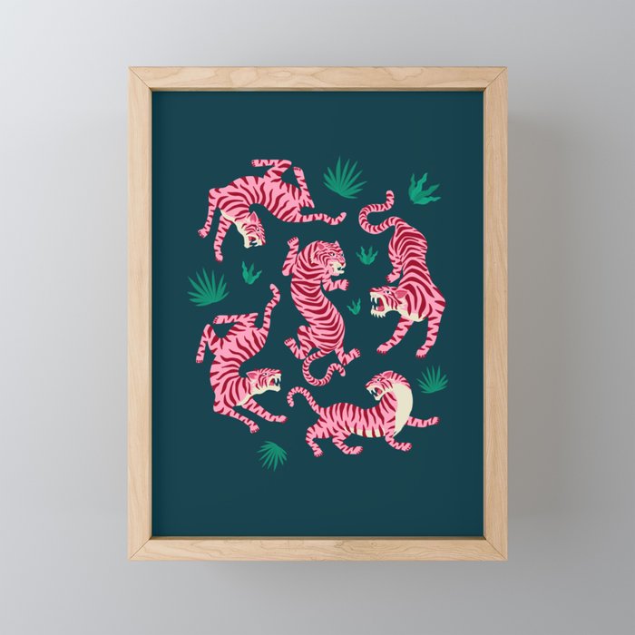 Night Race: Pink Tiger Edition Mini Art Print Gallery Image 1