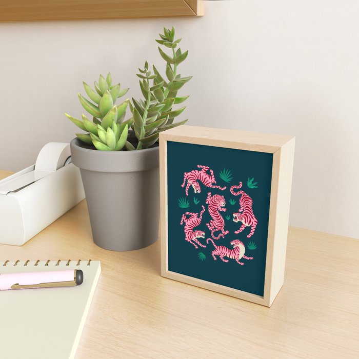 Night Race: Pink Tiger Edition Mini Art Print Gallery Image 2