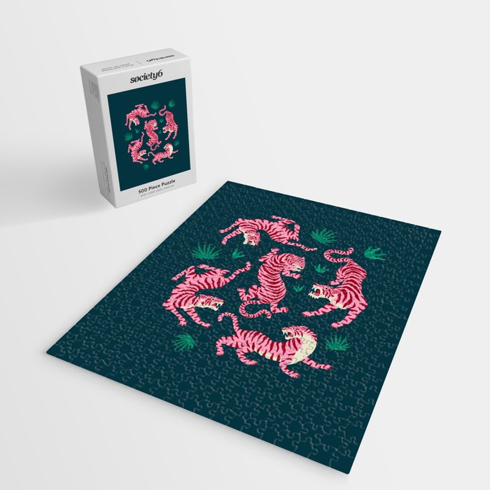 Night Race: Pink Tiger Edition Jigsaw Puzzle Gallery Image 2