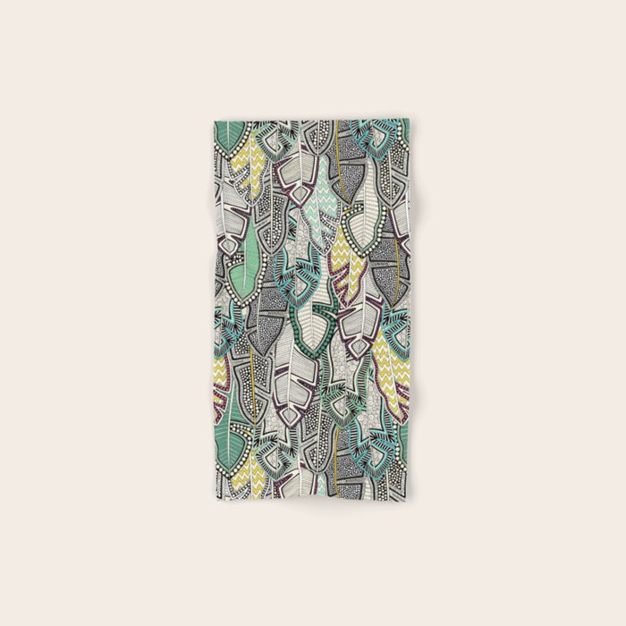 layered palm leaves Bath Towel Gallery Image 1