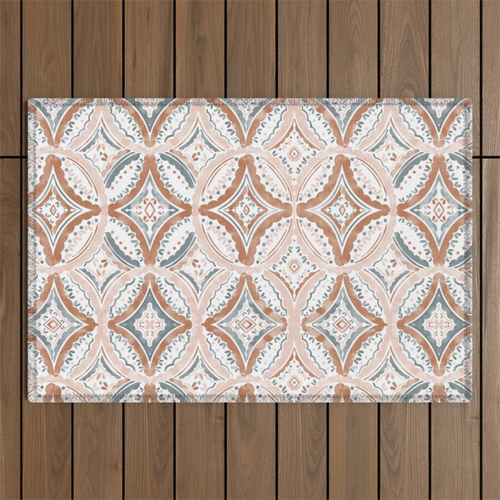 Rustic Medallion Charm Outdoor Rug Gallery Image 1