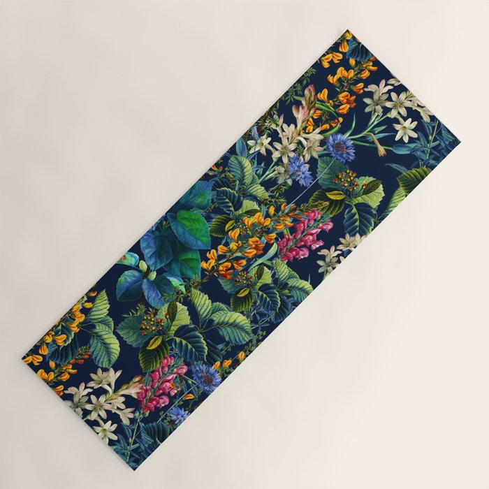 Blue Night Garden Yoga Mat Gallery Image 1