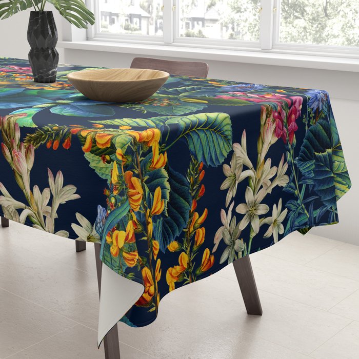 Blue Night Garden Tablecloth Gallery Image 3