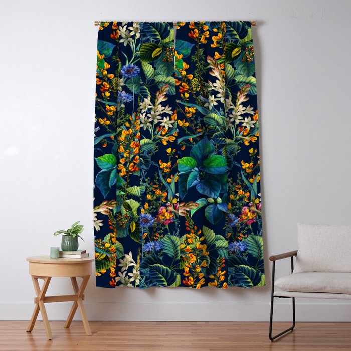 Blue Night Garden Window Curtain Gallery Image 5