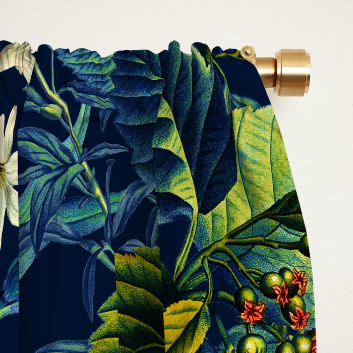Blue Night Garden Window Curtain Gallery Image 2