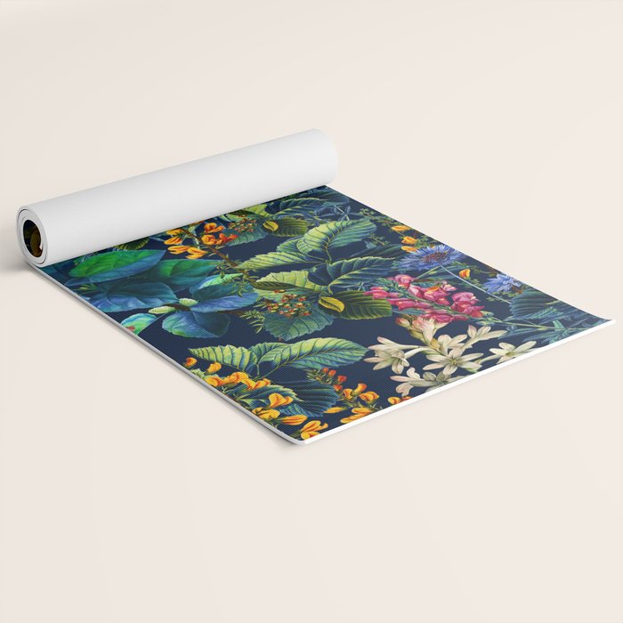 Blue Night Garden Yoga Mat Gallery Image 2