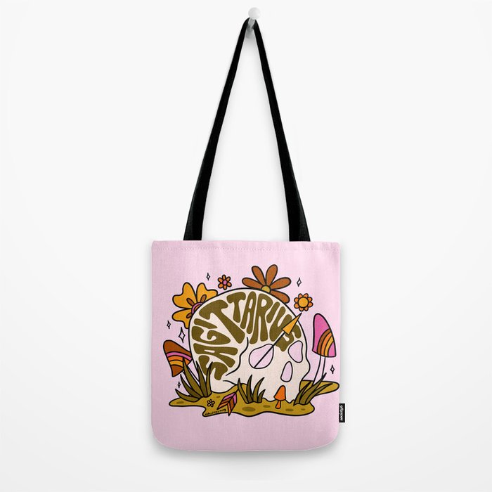Sagittarius Skull Tote Bag Gallery Image 2