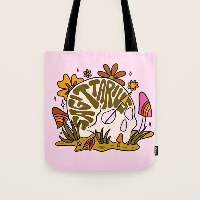 Sagittarius Skull Tote Bag Gallery Image 1