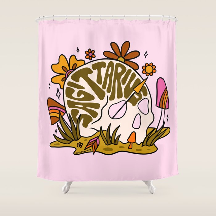 Sagittarius Skull Shower Curtain Gallery Image 1