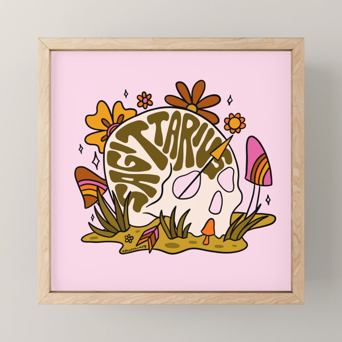 Sagittarius Skull Mini Art Print Gallery Image 1