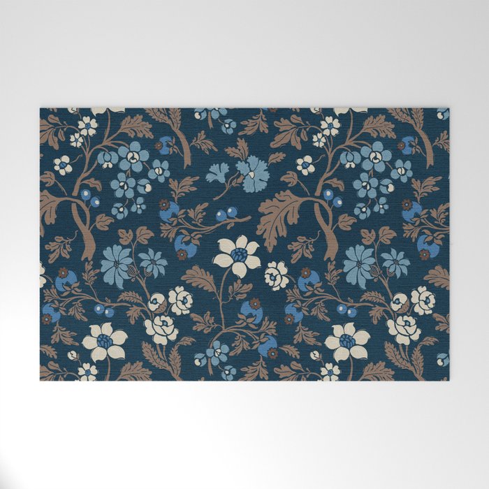 Moody Bohemian Florals Welcome Mat Gallery Image 1