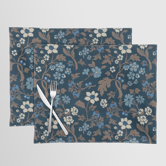 Moody Bohemian Florals Placemat Gallery Image 1