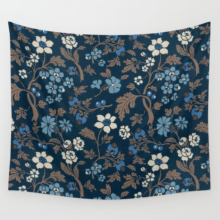 Moody Bohemian Florals Wall Tapestry Gallery Image 4