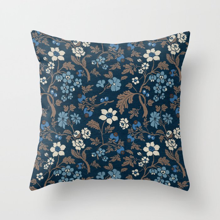 Moody Bohemian Florals Throw Pillow Gallery Image 6