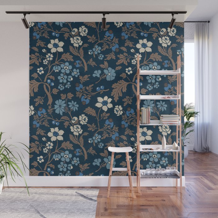 Moody Bohemian Florals Wall Mural Gallery Image 1