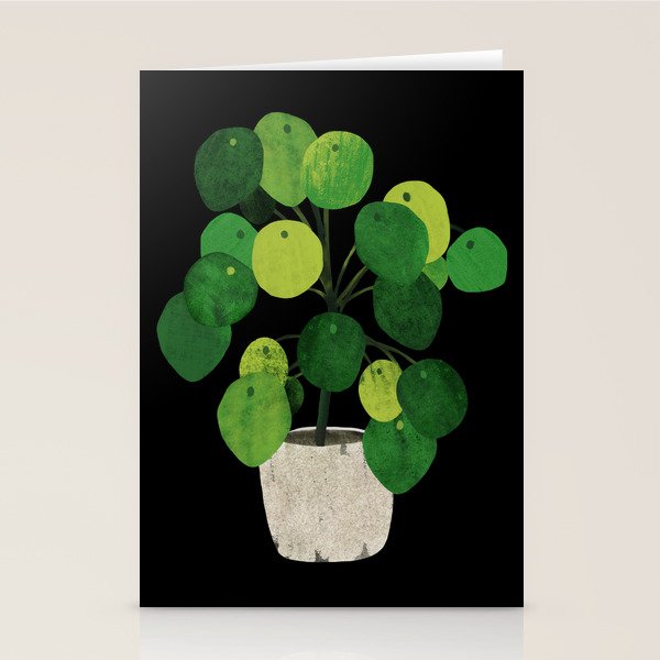 Black Pliea Peperonioides interior plant Stationery Card Gallery Image 2