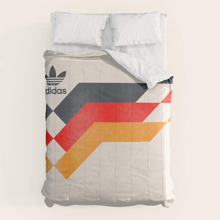 Vintage World Cup shirt, old Germany jersey, Italia 90, retro football jersey, soccer love Comforter Gallery Image 6