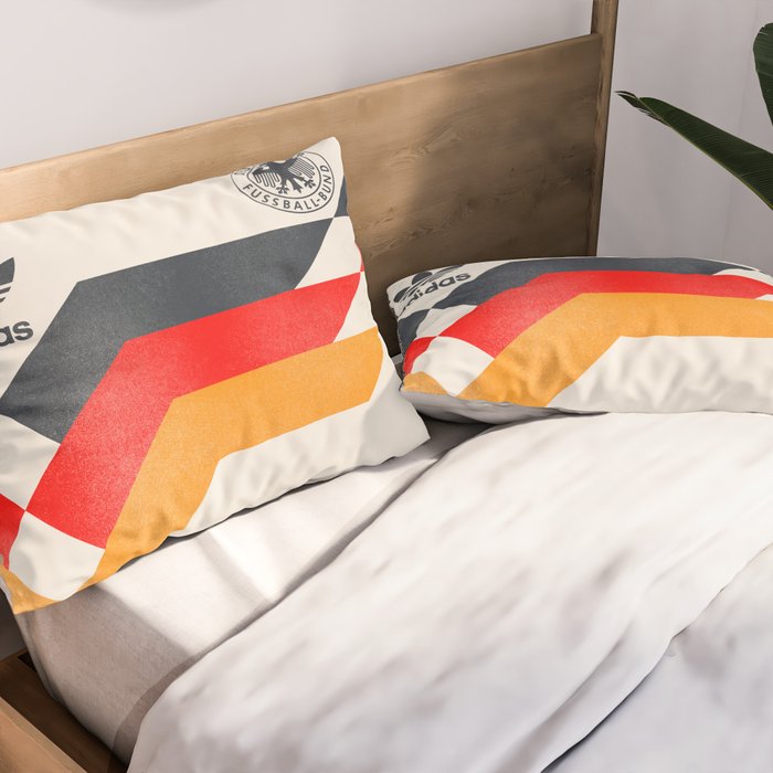 Vintage World Cup shirt, old Germany jersey, Italia 90, retro football jersey, soccer love Pillow Sham Gallery Image 2