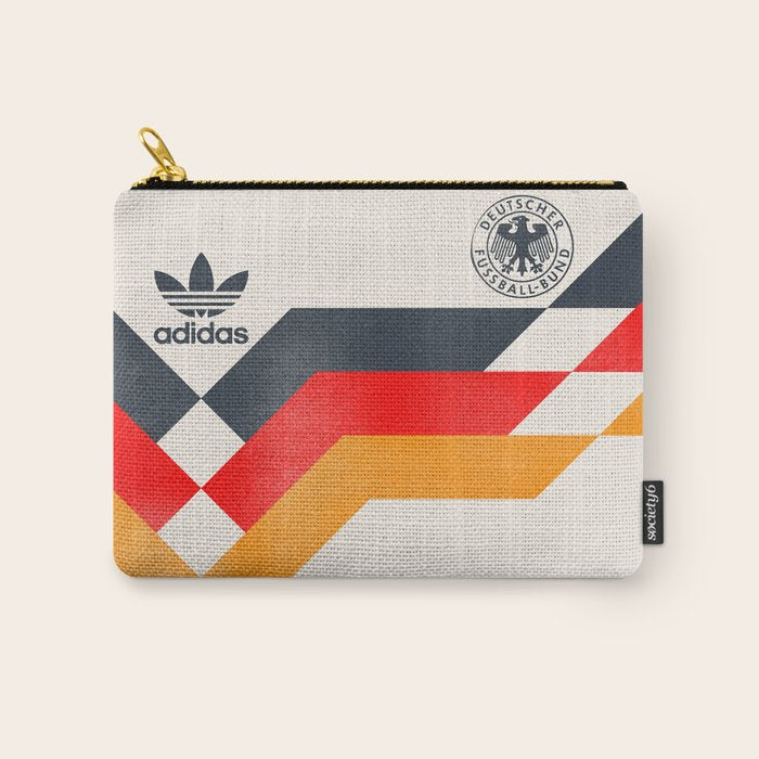 Vintage World Cup shirt, old Germany jersey, Italia 90, retro football jersey, soccer love Carry All Pouch Gallery Image 1