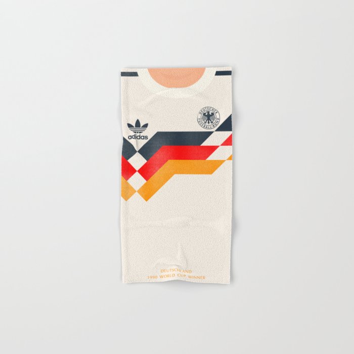 Vintage World Cup shirt, old Germany jersey, Italia 90, retro football jersey, soccer love Bath Towel Gallery Image 1