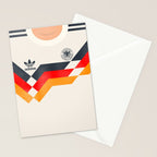 Vintage World Cup shirt, old Germany jersey, Italia 90, retro football jersey, soccer love Stationery Card Gallery Image 2