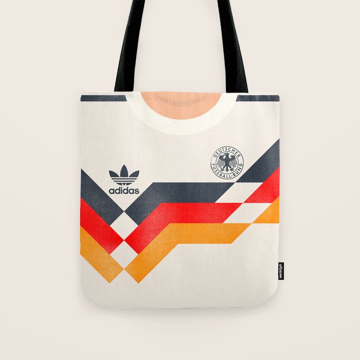 Vintage World Cup shirt, old Germany jersey, Italia 90, retro football jersey, soccer love Tote Bag Gallery Image 1
