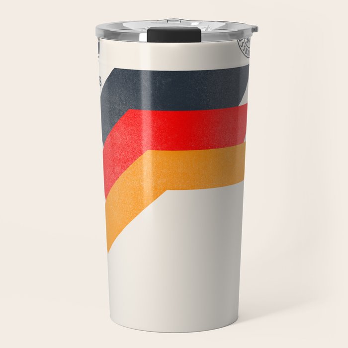 Vintage World Cup shirt, old Germany jersey, Italia 90, retro football jersey, soccer love Travel Mug Gallery Image 1