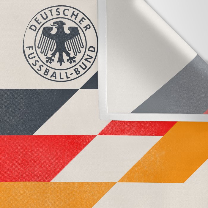 Vintage World Cup shirt, old Germany jersey, Italia 90, retro football jersey, soccer love Wall Tapestry Gallery Image 3