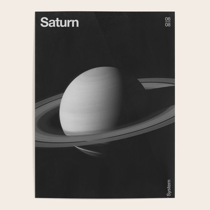 Solar System _ 06 Saturn Poster Gallery Image 1