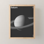 Solar System _ 06 Saturn Mini Art Print Gallery Image 1