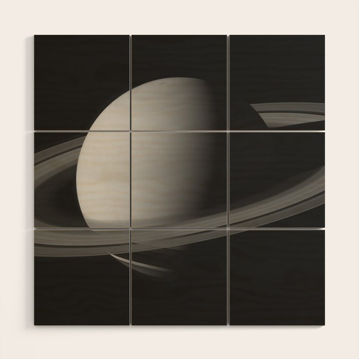 Solar System _ 06 Saturn Wood Wall Art Gallery Image 1