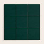 Dark Teal Wood Wall Art Gallery Image 1