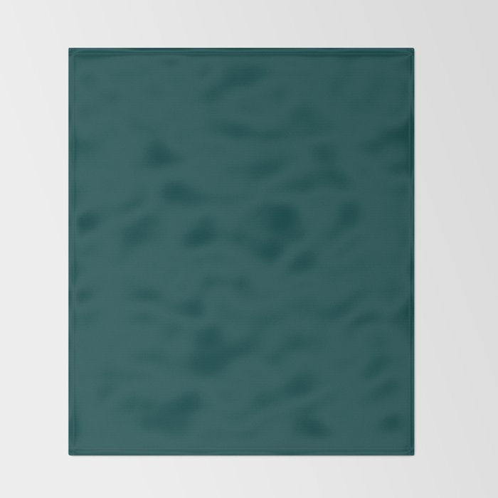 Dark Teal Throw Blanket Gallery Image 2