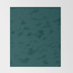 Dark Teal Throw Blanket Gallery Image 2