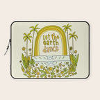 let the earth dance // retro surf art by surfy birdy Laptop Sleeve Gallery Image 1